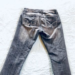 Charcoal Zipper accent jeans